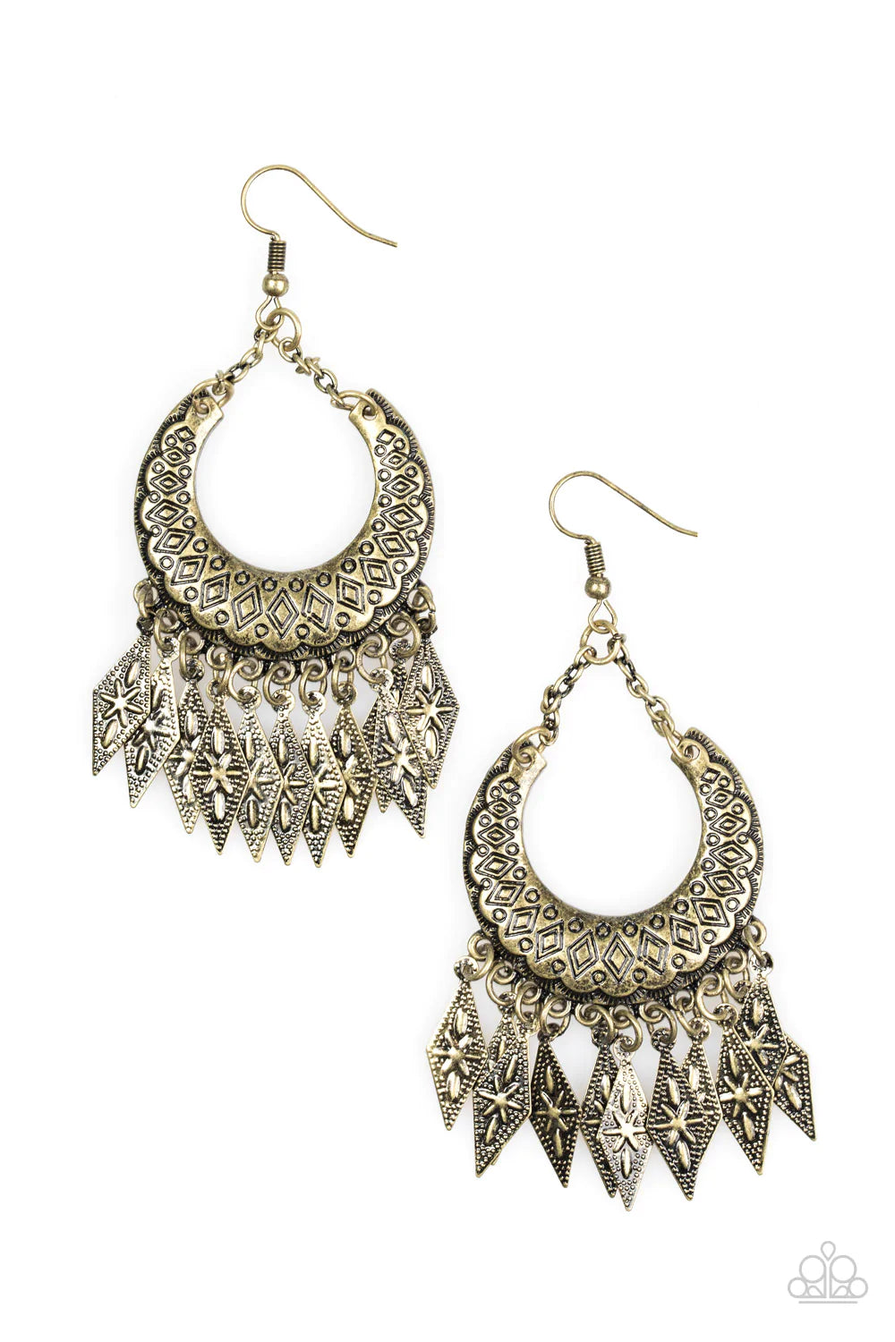 Paparazzi Earring ~ Westland - Brass