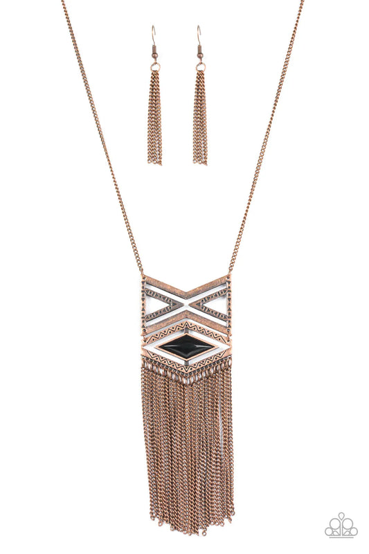 Paparazzi Necklace ~ TRIBAL By Fire - Copper