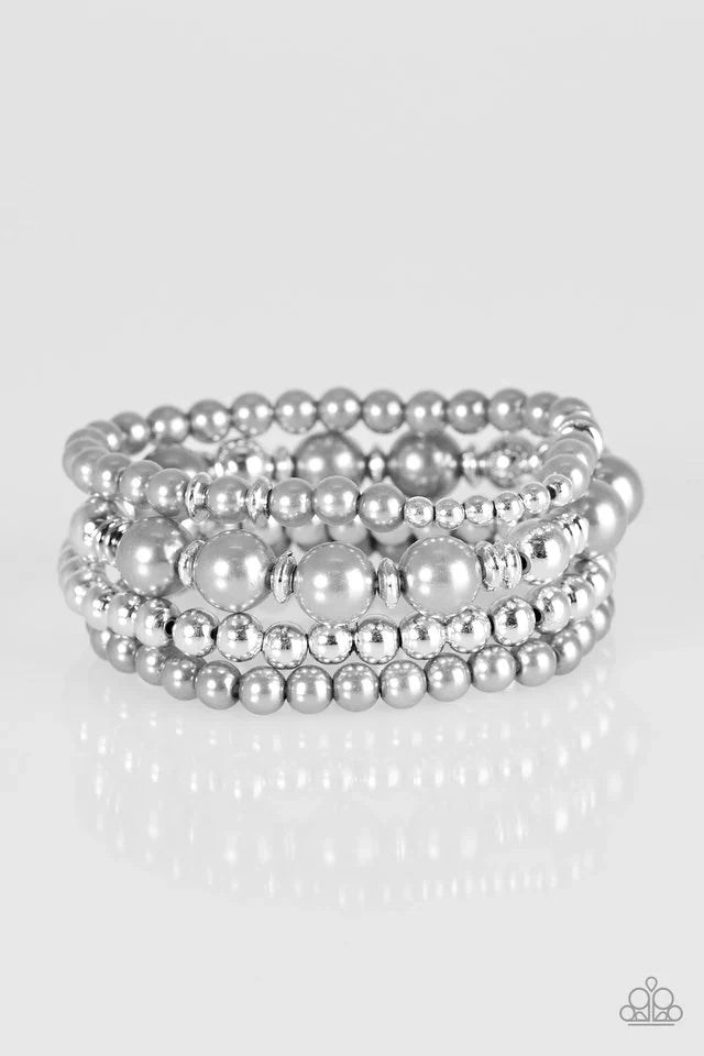 Paparazzi Bracelet ~ Party Like Gatsby - Silver