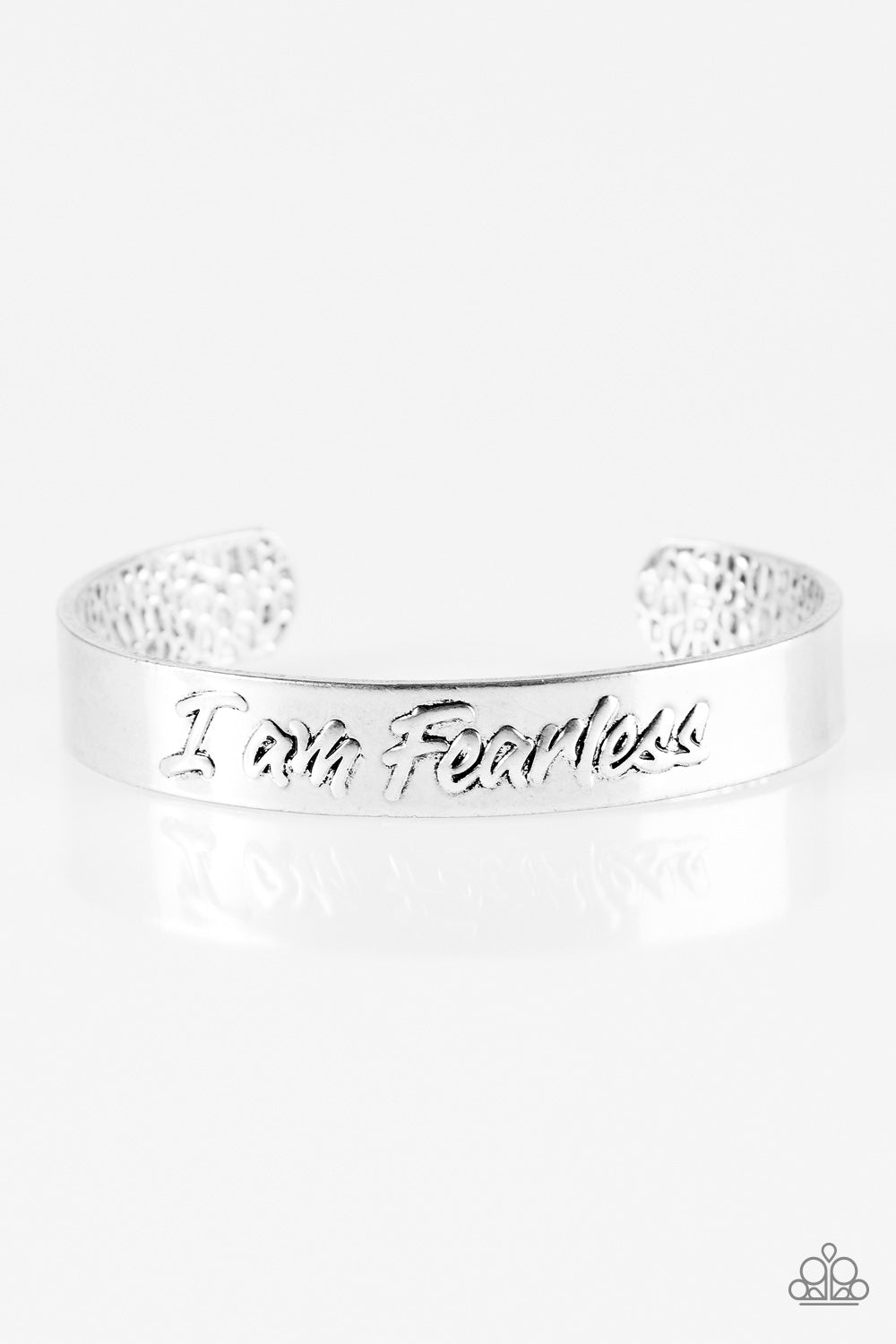 Paparazzi Bracelet ~ I Am Fearless - Silver