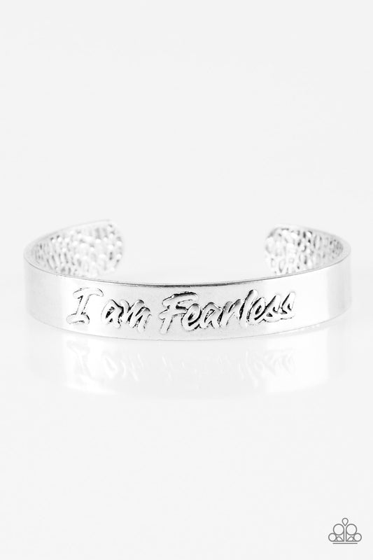 Paparazzi Bracelet ~ I Am Fearless - Silver