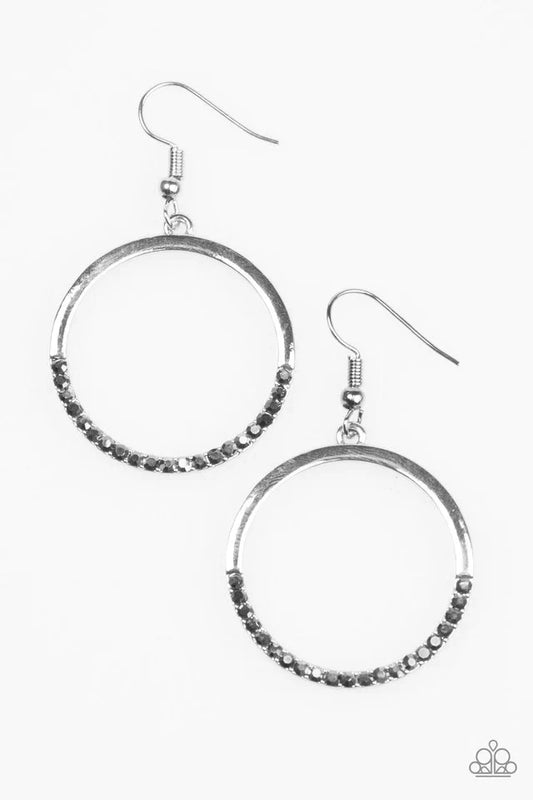 Paparazzi Earring ~ Sip, Sip, Hooray! - Silver