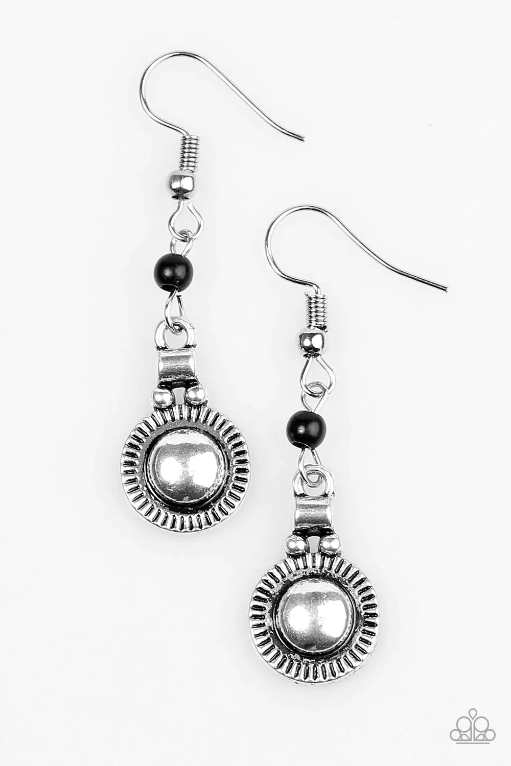 Paparazzi Earring ~ Santa Fe Sunrise - Black