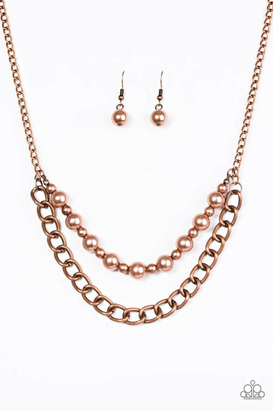 Paparazzi Necklace ~ Glam and Grind - Copper