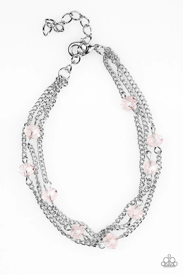 Paparazzi Bracelet ~ Shine Brightly - Pink