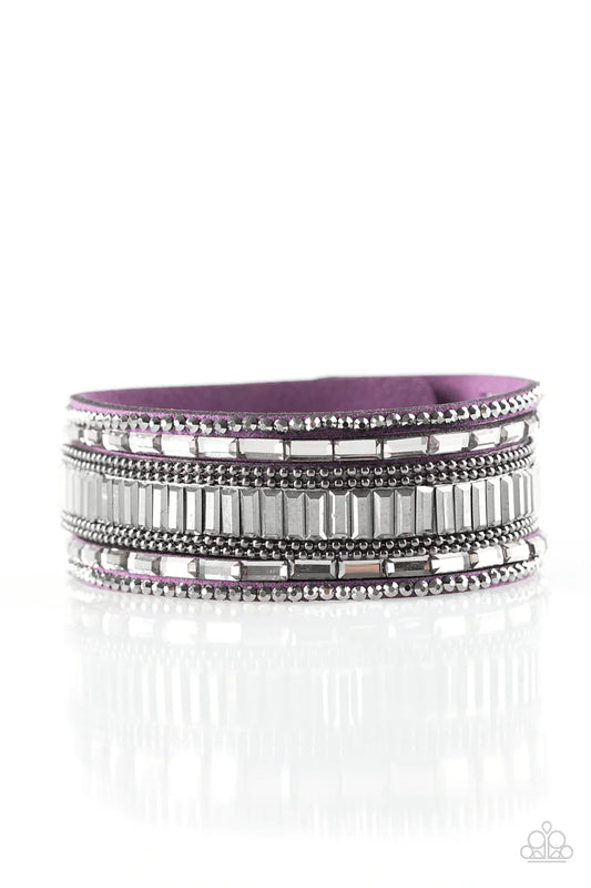 Paparazzi Bracelet ~ Spectacular Shimmer - Purple