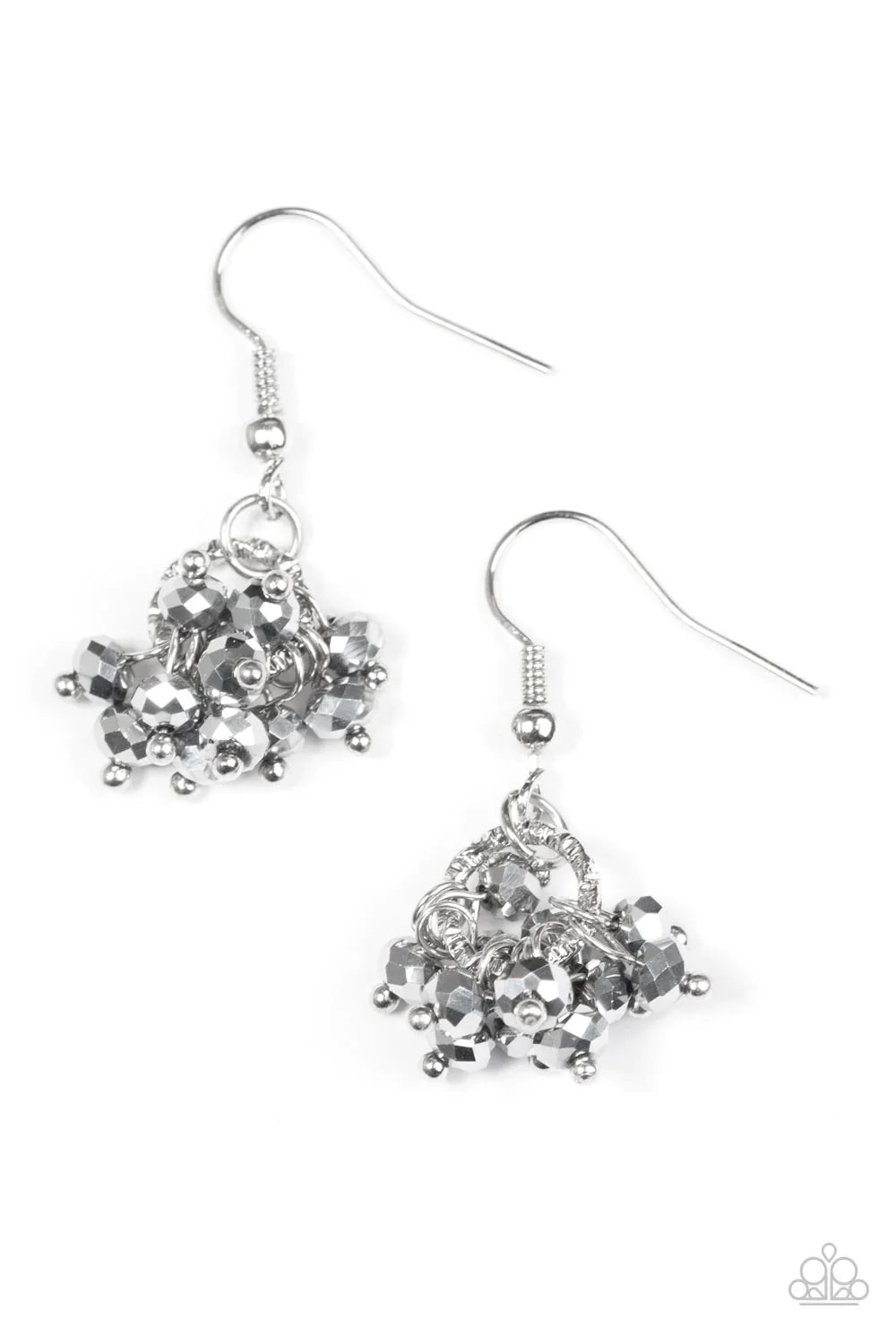 Paparazzi Earring ~ Spark and Shimmer - Silver