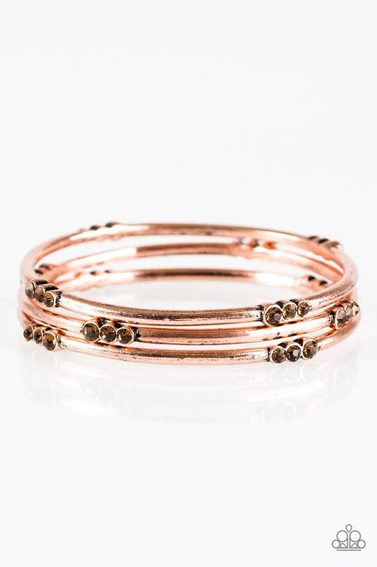 Paparazzi Bracelet ~ Glitter Is My Basic - Copper