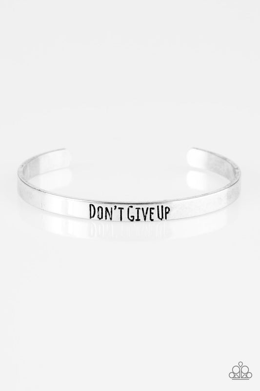 Paparazzi Bracelet ~ Dont Give Up - Silver