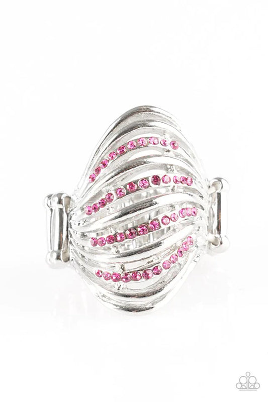 Paparazzi Ring ~ Ride The Waves - Pink