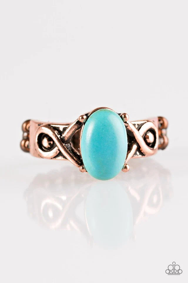 Paparazzi Ring ~ Stone Thrones - Copper