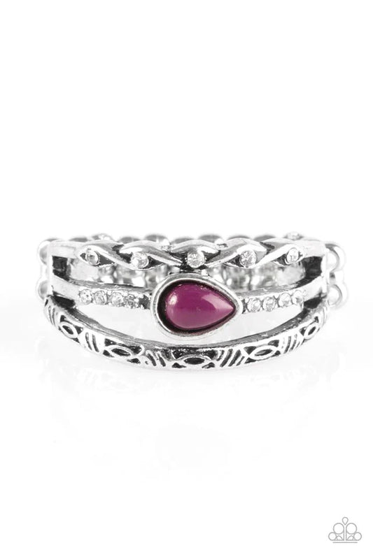 Paparazzi Ring ~ Home Is Where The CAVE Is - Purple