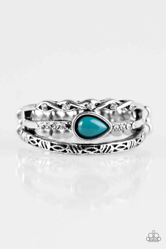 Paparazzi Ring ~ Home Is Where The CAVE Is - Blue