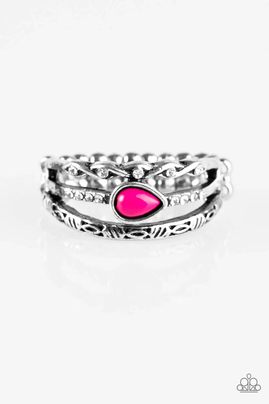 Paparazzi Ring ~ Home Is Where The CAVE Is - Pink