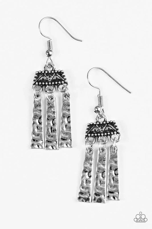 Paparazzi Earring ~ Miss By A NILE - Silver