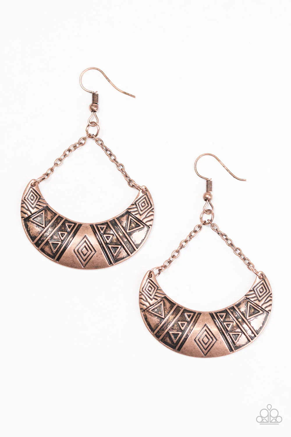 Paparazzi Earring ~ Texas Tango - Copper