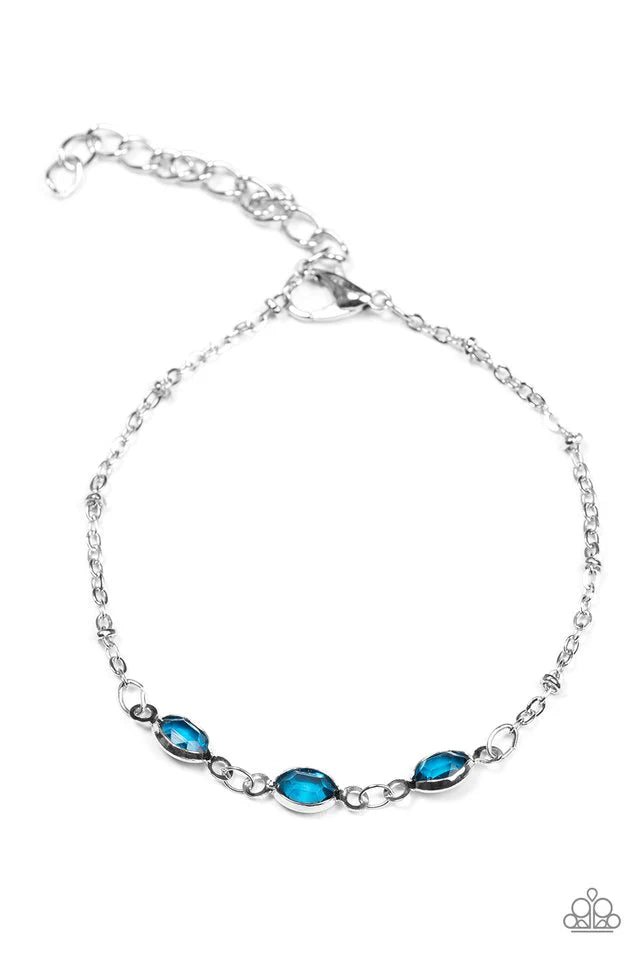 Paparazzi Bracelet ~ Center Stage Chic - Blue