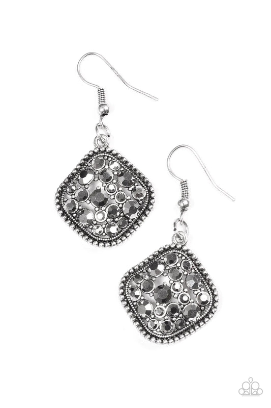 Paparazzi Earring ~ Princess Of Prestige - Silver