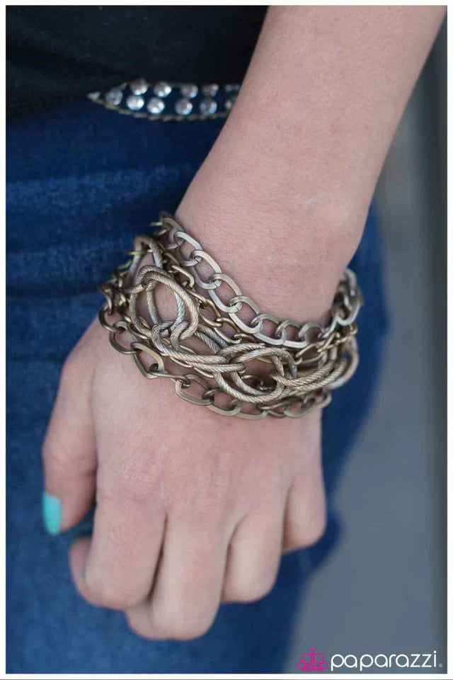 Paparazzi Bracelet ~ The Chain Gang - Brass