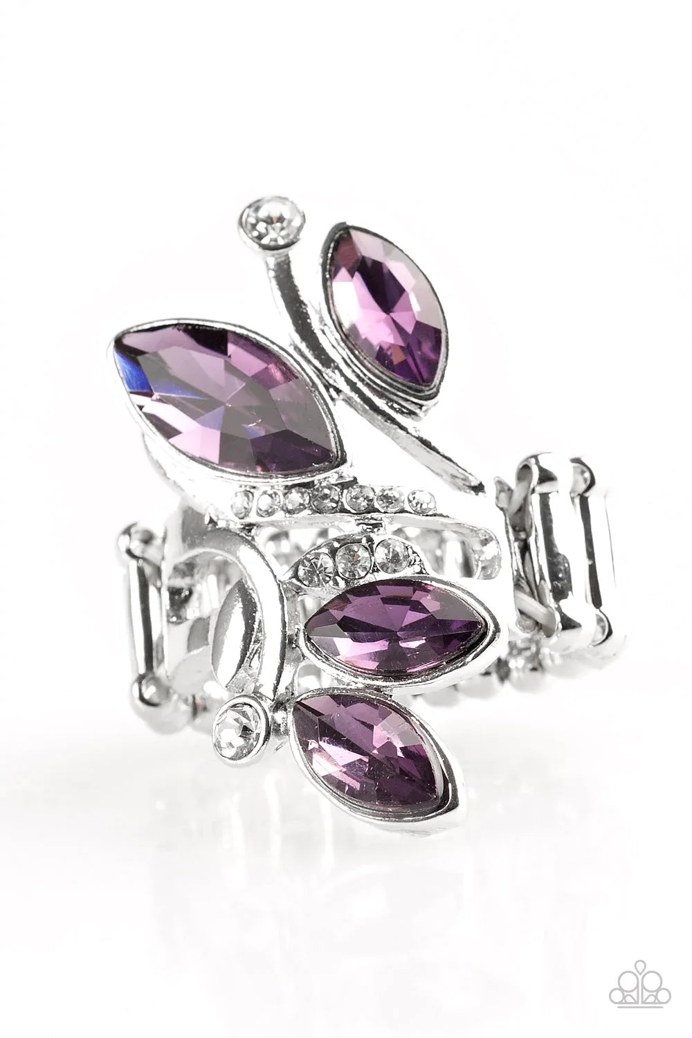 Paparazzi Ring ~ Beautifully Botanical - Purple