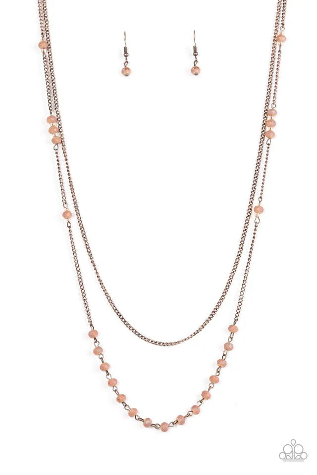 Paparazzi Necklace ~ Rich With Glitz - Copper