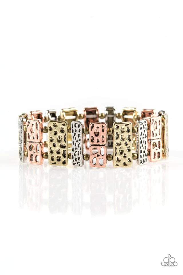 Paparazzi Bracelet ~ Domino Effect - Multi