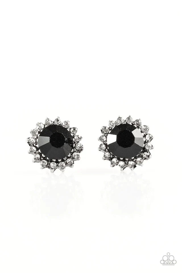 Paparazzi Earring ~ Away We GLOW!- Black