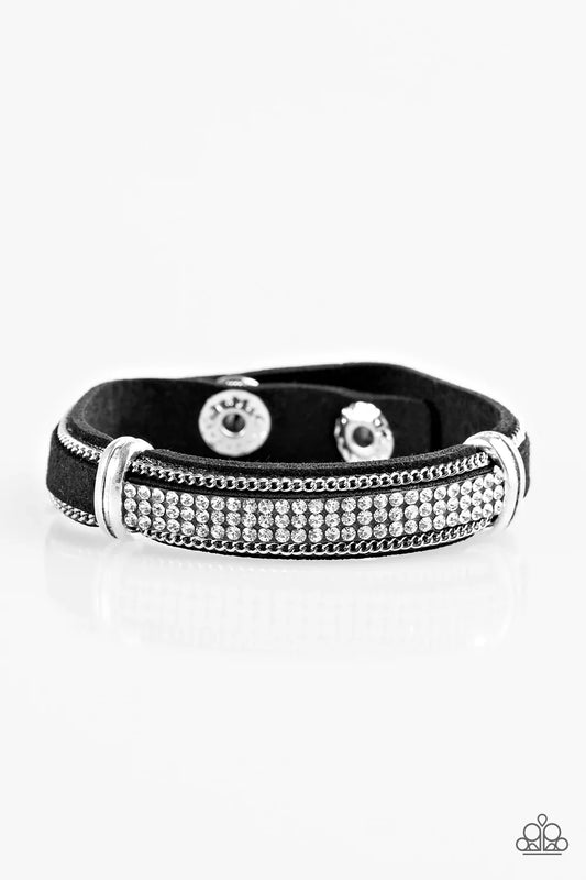 Paparazzi Bracelet ~ A Walk In The SPARK - Black