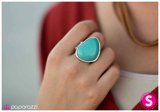 Paparazzi Ring ~ Heart of the Earth - Blue