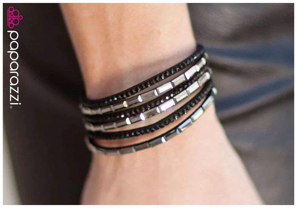 Paparazzi Bracelet ~ Razzle Dazzle - Black