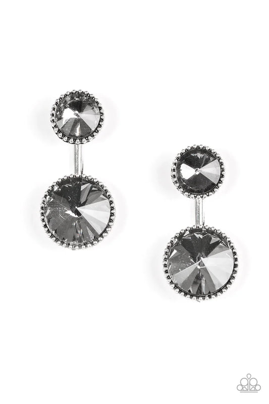 Paparazzi Earring ~ Bling Squad - Silver