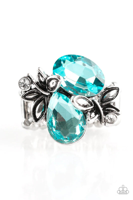 Paparazzi Ring ~ Butterfly Buoyancy - Blue