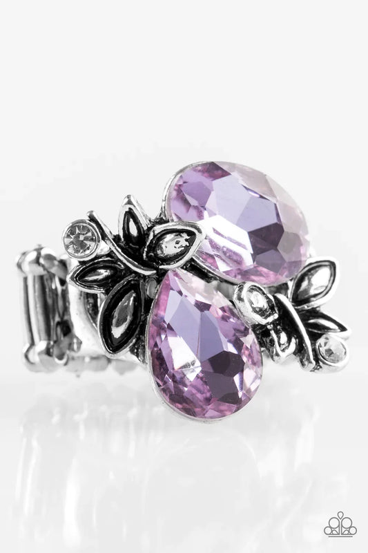 Paparazzi Ring ~ Butterfly Buoyancy - Purple