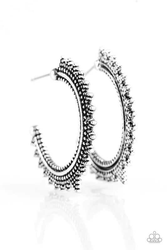 Paparazzi Earring ~ Incan Iridescence - Silver