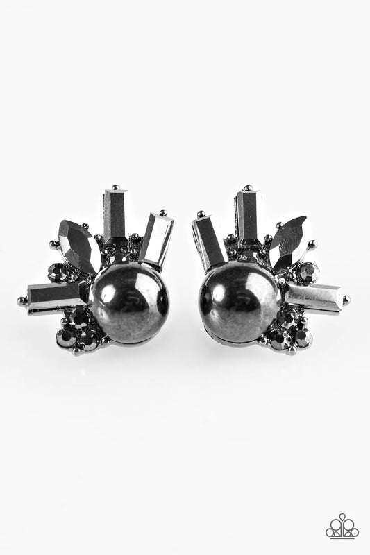 Paparazzi Earring ~ Radical Radiance - Black