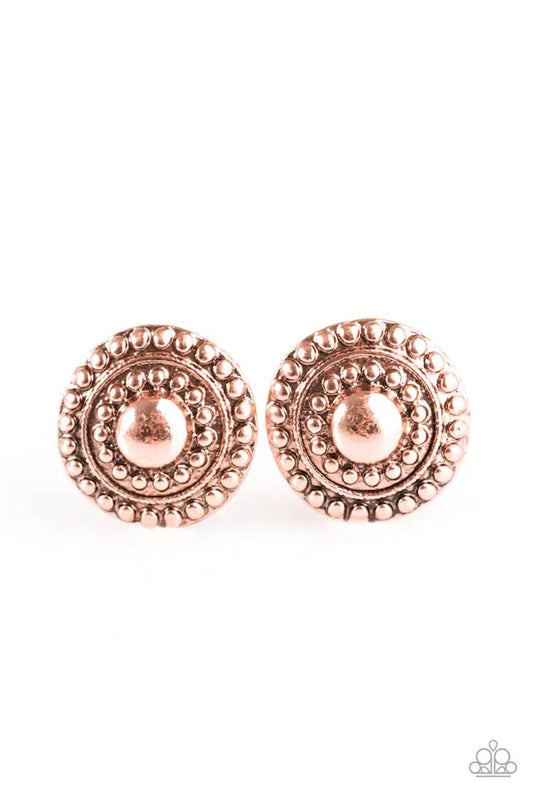 Paparazzi Earring ~ Call It Karma - Copper