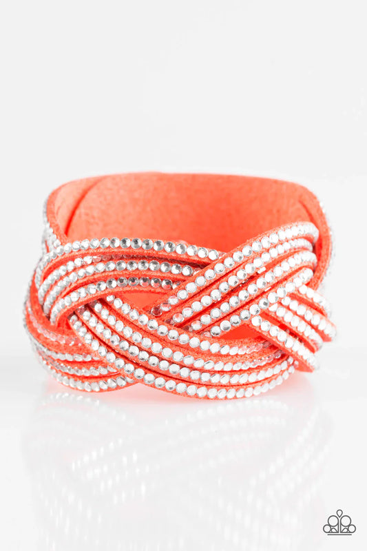 Paparazzi Bracelet ~ Big City Shimmer - Orange