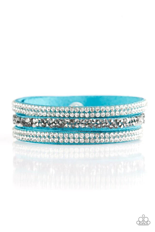 Paparazzi Bracelet ~ Mega Glam - Blue