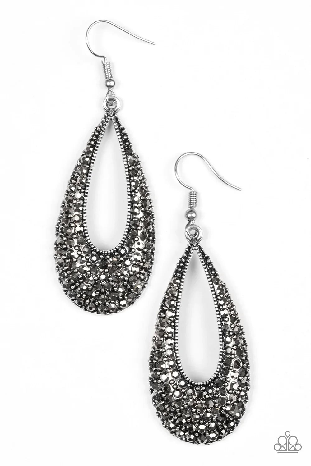 Paparazzi Earring ~ Big-Time Spender - Silver