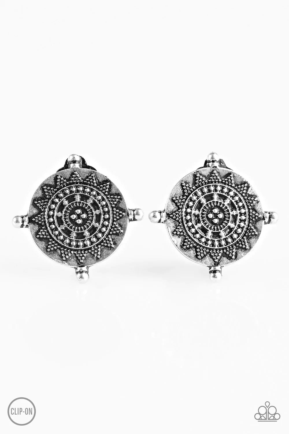 Paparazzi Earring ~ Body and SOL - Silver