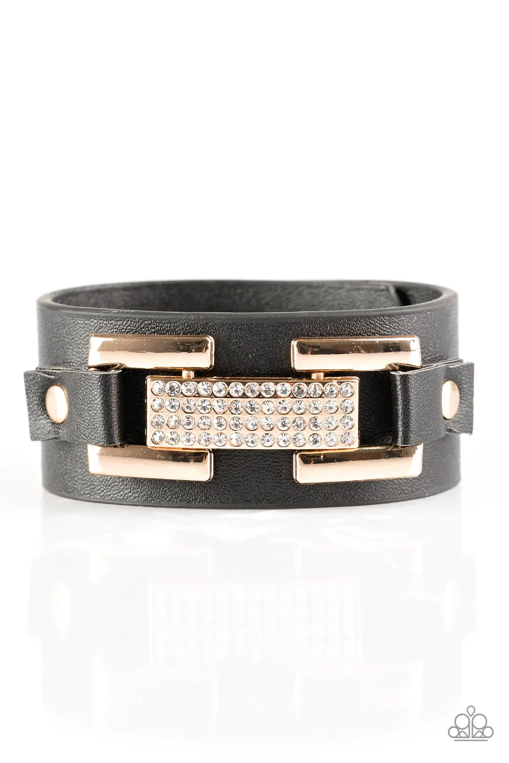 Paparazzi Bracelet ~ Going Platinum - Black