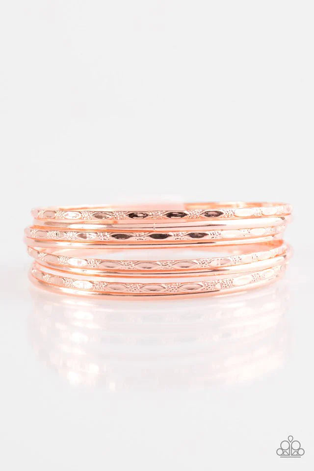 Paparazzi Bracelet ~ Magnificent Gleam - Copper