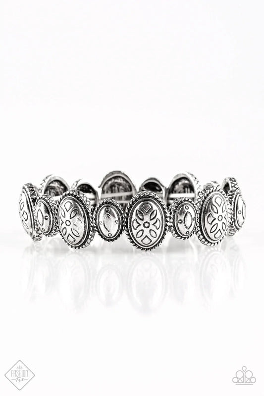 Paparazzi Bracelet ~ Cactus Cay  - Silver