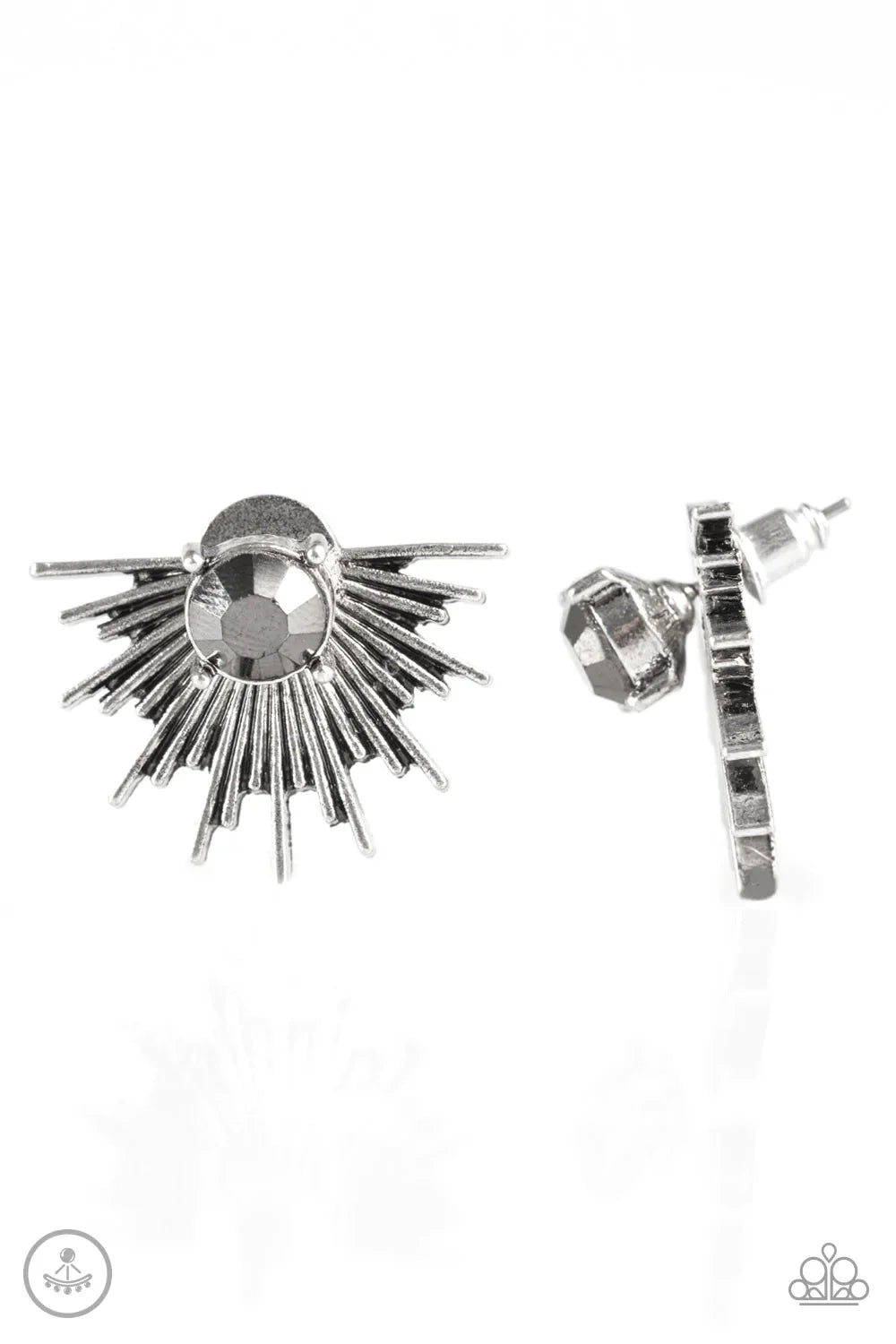 Paparazzi Earring ~ Dynamic - Silver