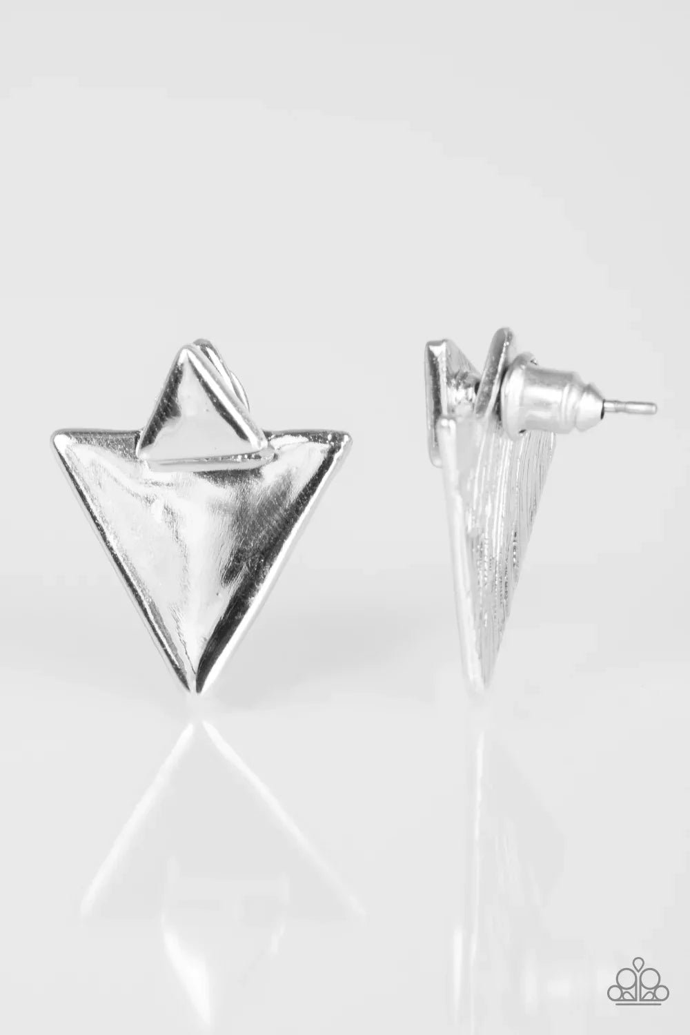 Paparazzi Earring ~ Get Into The SPEAR-it - Silver