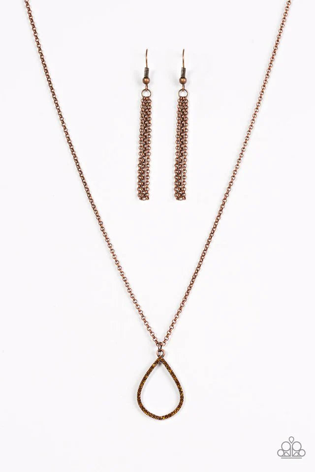 Paparazzi Necklace ~ Timeless Twinkle - Copper