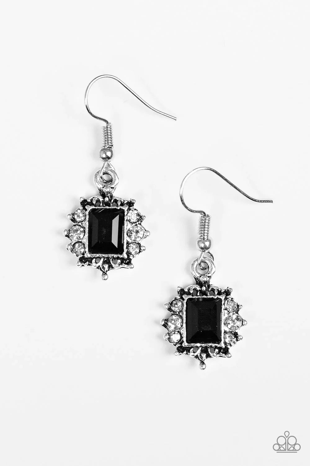 Paparazzi Earring ~ Cant Stop The REIGN - Black