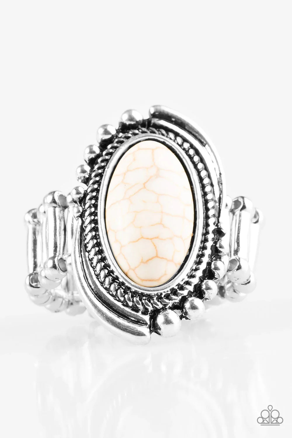 Paparazzi Ring ~ Stone Mountains - White