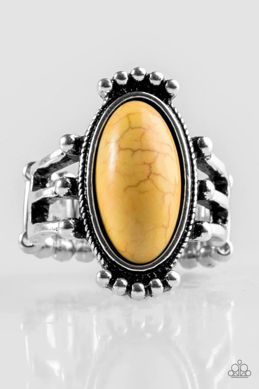 Paparazzi Ring ~ Stone Arches -Yellow