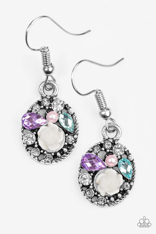 Paparazzi Earring ~ Pretty Perennial - Multi